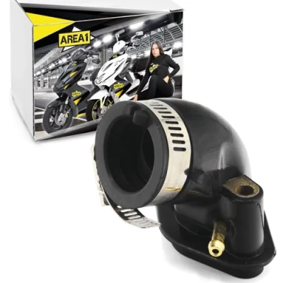 Abbildung von Area1 Ersatz Ansaugstutzen GY6 125/150ccm China 4Takt Motorroller. Kompatibel mit RS Flex Tech Vanguard Zhej Qinqui Sonik Wangye