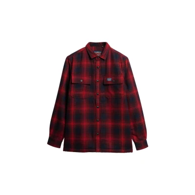 Abbildung von Superdry Miller Hemd, Herren, Größe: XXL, Over ombre red