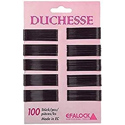 Abbildung von Efalock Professional Duchesse Haarklemme, 7 cm, braun, 1er Pack, (1x 100 Stück)