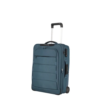 Abbildung von Travelite Skaii 2w Hybrid Trolley S 55 Panoramablau Koffer mit 2 Rollen Weichgepäck