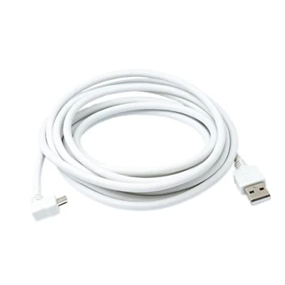 Abbildung von SYSTEM S 3m Micro USB 2.0 Kabel gewinkelt 90 Grad Winkelstecker (Links/Male)