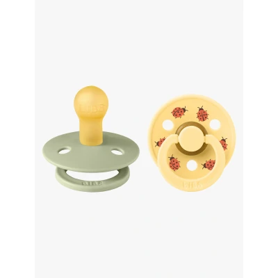 Abbildung von BIBS Studio Colour Ladybug Schnuller 2er Pack Latex Größe 1, Sage