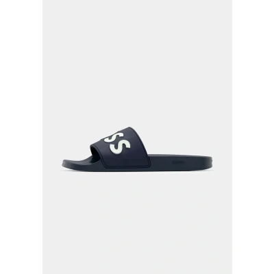 Abbildung von BOSS KIRK Unisex Pantolette flach, Größe: 35, Dark blue five Schuhe