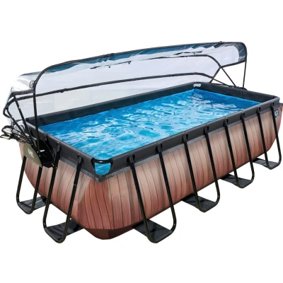 Abbildung von EXIT Pool mit Abdeckung, Wärmepumpe 400x200cm Wood