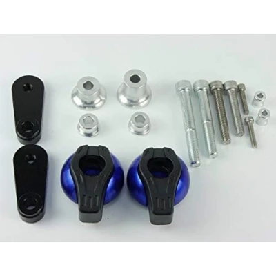 Abbildung von CNC Alu Sturzpads passend für Honda CBR1000RR SC57 2006 2007 blau