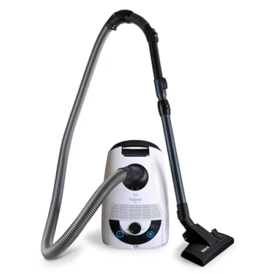 Abbildung von hoogo Bodenstaubsauger B3+, 850 W, mit Beutel, extra leise, Reichweite 11m, für Allergiker (HEPA 14)