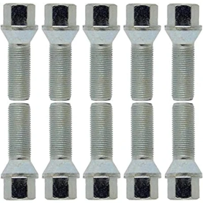 Abbildung von 10 Radschrauben Radbolzen Kegelbund silber M14x1,5 43mm