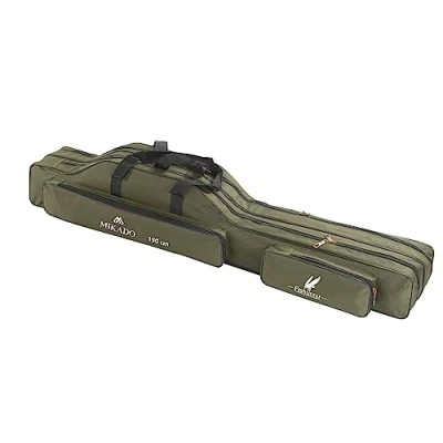 Abbildung von Mikado Rutentasche 2/3 Fächern Rutenfutteral Angeltasche 7 Varianten! 1,2 1,6m (120cm/2 Kammern/UWD 12002G 120)