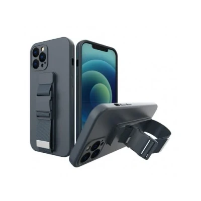 Abbildung von Rope Case Gel mit Lanyard Kette Tasche Xiaomi Redmi Note 10 5G / Poco M3 Pro navy blau