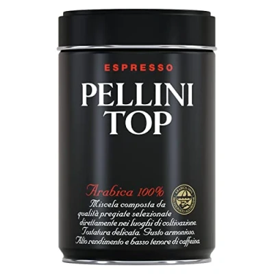 Abbildung von Pellini Kaffee Top 100% Arabica, Gemahlener für die Kaffeemaschine mit Intensivem und Umhüllendem Aroma, Arabica Mischung, Zarte Röstung, 250g Packung