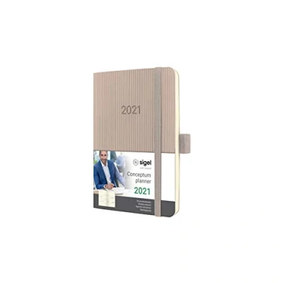 Abbildung von SIGEL C2131 Terminplaner Wochenkalender 2021, ca. A6, cremefarben, Softcover mit vielen Extras, Conceptum weitere Modelle
