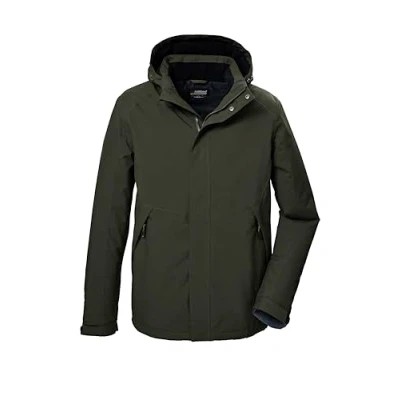 Abbildung von killtec Herren Funktionsjacke/Outdoorjacke mit abzippbarer Kapuze KOW 4 MN JCKT, dark moss, 4XL, 41843 000