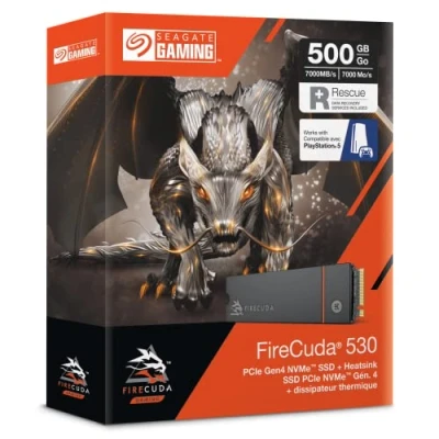 Abbildung von FireCuda 530 500 GB mit Kühlkörper, SSD