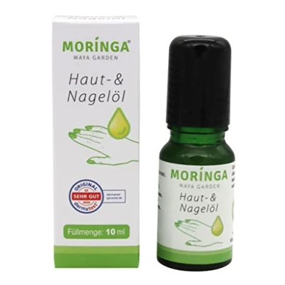 Abbildung von Moringa Haut und Nagelöl als Roll On Stick, Öl von Maya Garden, kaltgepresstes aus den Samen der Oleifera, die natürliche Nagelpflege, 10ml