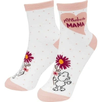 Abbildung von Sheepworld Zaubersocken mit Motiv &quot;Allerbeste Mama&quot; Zaubersocken, Damensocken, Größe 36 40 Geschenk für Sie, Muttertagsgeschenk 48611