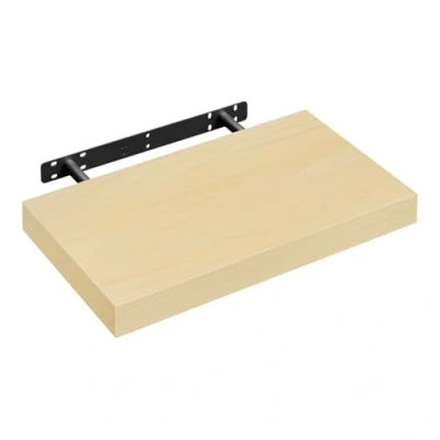 Abbildung von WOLTU Wandregal Wandboard Bücherregal Regale für Deko Wandablagen aus MDF Holz,Hängeregal Gelb Eiche, 40x22.9x3.8 cm RG9372kei