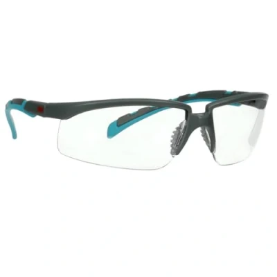 Abbildung von 3M S2001SGAF BGR, Schutzbrille, Montagearbeit, Bau /Renovierungsarbeiten, Staub Arbeit, Schleifarbeiten, Beide Geschlechter, Blau, Grau, Transparent, Kunststoff