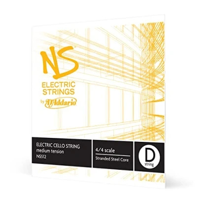 Abbildung von D&#039;Addario NS512 Elektrik Cello Einzelsaite &#039;D&#039; mehrfach verdrillter Stahlkern Medium