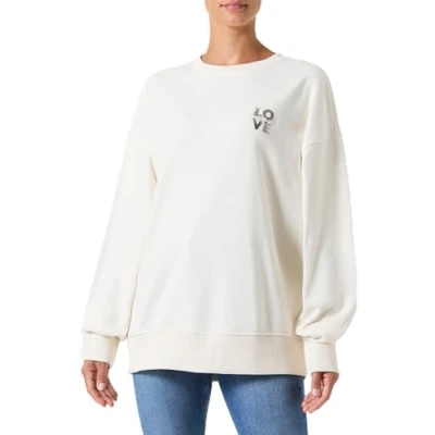 Abbildung von BOSS Eteia Small LOGO Sweatshirt, Damen, Größe: Medium, Open white