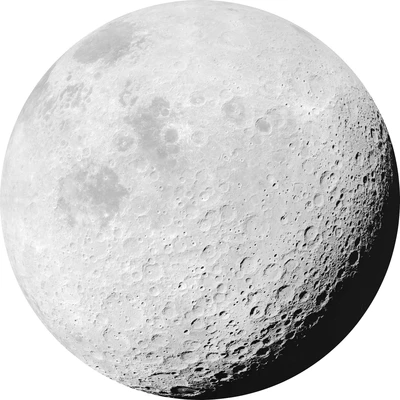 Abbildung von Komar Vliestapete &quot;Luna&quot;, 125x125 cm (Breite x Höhe), rund und selbstklebend