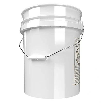 Abbildung von detailmate Black&amp;White Set Magic Bucket Wasch Eimer 20 Liter/5GAL weiß Zubehör für die professionelle Auto Handwäsche Putzeimer ideal Autowäsche, Motorradwäsche, Autopflege