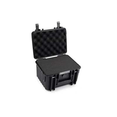 Abbildung von B&amp;W Transportkoffer Outdoor Typ 2000 Schwarz mit Würfelschaum wasserdicht nach IP67 Zertifizierung, staubdicht, bruchsicher und unverwüstlich