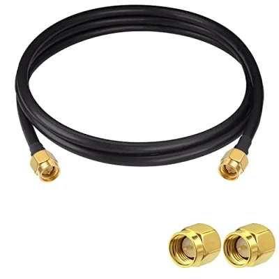 Abbildung von Vecys SMA Antennenverlängerungskabel Stecker auf Pigtail Kabel WLAN Antennenkabel RG58 6.5ft/2M für WiFi Wireless Network 2G 3G 4G Antennen Router GSM Bluetooth LAN