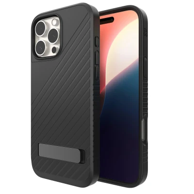 Abbildung von Apple iPhone 16 Pro Max Hülle MagSafe Kunststoff ZAGG Hard Case/Backcover Handyhülle Schwarz Shockproof/Stoßfest
