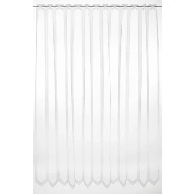 Abbildung von Gardinen Kranzusch Scheibengardine Schlichter Jacquard 180 cm hoch weiß Wunschbreite frei wählbar durch gekaufte Menge in 12,5 Schritten Meterware