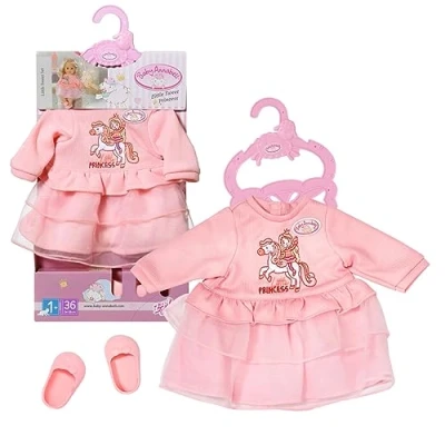 Abbildung von Baby Annabell Little Sweet Set, Puppen Outfit bestehend aus Oberteil und Stufendruck in Rosa für 36 cm Puppen, 704110 Zapf Creation