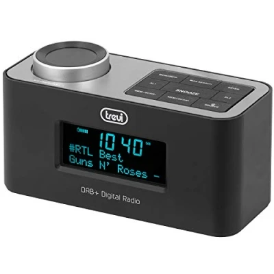 Abbildung von Trevi RC 80D6 DAB Elektronischer Funkwecker mit DAB/DAB+ Digitaler Empfänger und FM RDS, großes LED Display, Snooze Funktion, Schlaffunktion, Powerbank AUX IN, USB Charge
