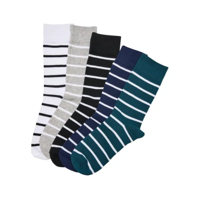 Abbildung von Urban Classics Small Stripes 5PACK Socken, Herren, Größe: 35 38, Wintercolor