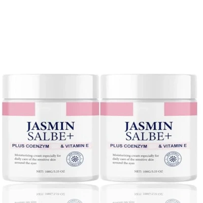 Abbildung von Jasminsalbe Plus,100ml Jasmin Salbe Augen,Jasminsalbe Augenringe Schlupflider,Augencreme gegen Augenringe,Jasminsalbe mit Collagen &amp; Aloe Vera Schlupflider,Augenringe Entfernen (2)