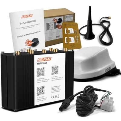Abbildung von SELFSAT MWR 5550 weiß (4G / LTE 5G &amp; WLAN Internet Router bis 3,3 Mobilfunkantenne