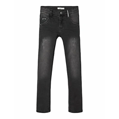 Abbildung von NAME IT Jungen Skinny Fit Jeanshose mit Zierrissen 116