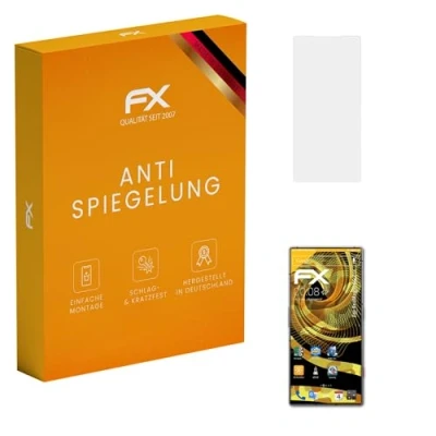 Abbildung von atFoliX Panzerfolie kompatibel mit RedMagic 8S Pro Schutzfolie, entspiegelnde und stoßdämpfende FX Folie (3X)