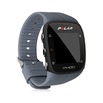 Abbildung von kwmobile Ersatzarmband kompatibel mit Polar M400 / M430 Armband Fitnesstracker Band aus Silikon in Anthrazit