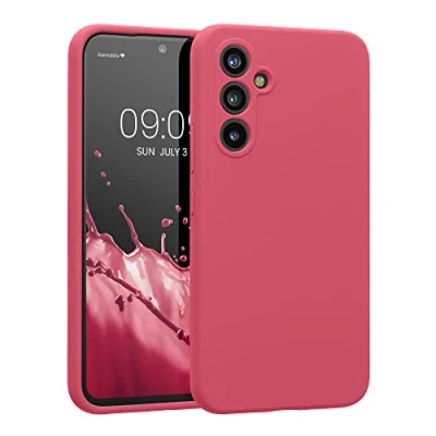 Abbildung von kwmobile Hülle kompatibel mit Samsung Galaxy A54 5G Case gummiert Silikon Handyhülle Schutzhülle Sweet Candy
