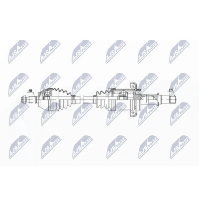 Abbildung von NTY NPW ME 029 Antriebswelle Vorderachse rechts CVT Automatikgetriebe (Stufenlos) MERCEDES BENZ: B Klasse, A Klasse
