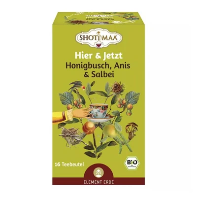Abbildung von Shoti Maa Bio Ayurveda Tee Hier &amp; Jetzt Honigbusch, Anis Salbei, 32 g