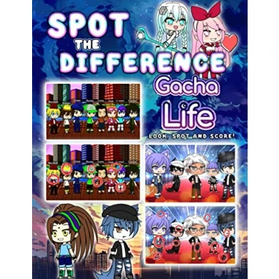 Abbildung von Gacha Life Spot The Difference: A Fun Book For Find Differences Between Two Images Of