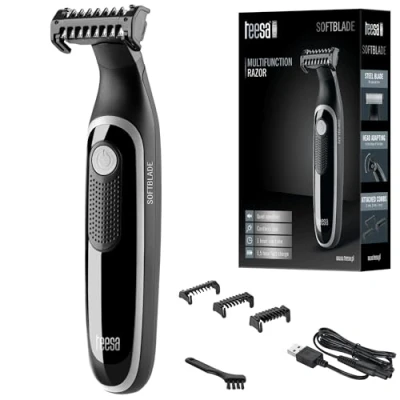 Abbildung von Teesa SOFTBLADE Wireless Rasiermaschine für Männer, 3 Längeneinstellungen Nass und Trockenrasierer IPX5