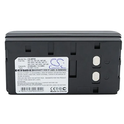 Abbildung von Battery for Sony CCD FX200E, 6V, 2100mAh, NI MH