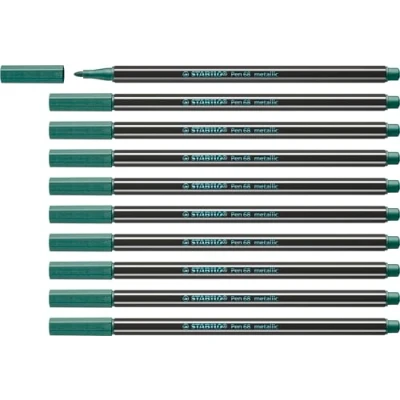 Abbildung von Premium metallic Filzstift STABILO Pen 68 10er Pack grün