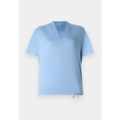 Abbildung von TOM Tailor V NECK Tshirt basic, Damen, Größe: Small, Flawless blue