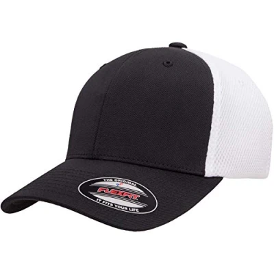 Abbildung von Flexfit Unisex Ultrafiber Airmesh Fitted Cap Hut, schwarz/weiß, 58