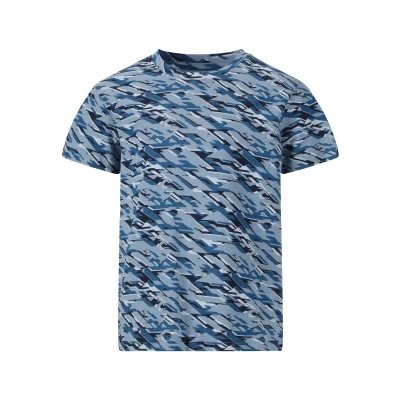 Abbildung von Zigzag Tshirt print für Kinder, Größe: 110, Dark blue