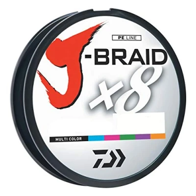 Abbildung von Daiwa Unisex Erwachsene Braided LINE J BRAIDX8 geflochtene Schnur, merhfarbig, 50 lb