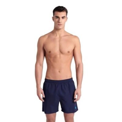 Abbildung von Arena Herren Fundamentals Boxer Swim Trunks, Navy Turquoise, 3XL EU