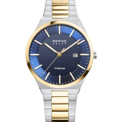 Abbildung von BERING Herren Uhr Solar Movement Titanium Collection mit Titan und Saphirglas 14439 717 10 ATM
